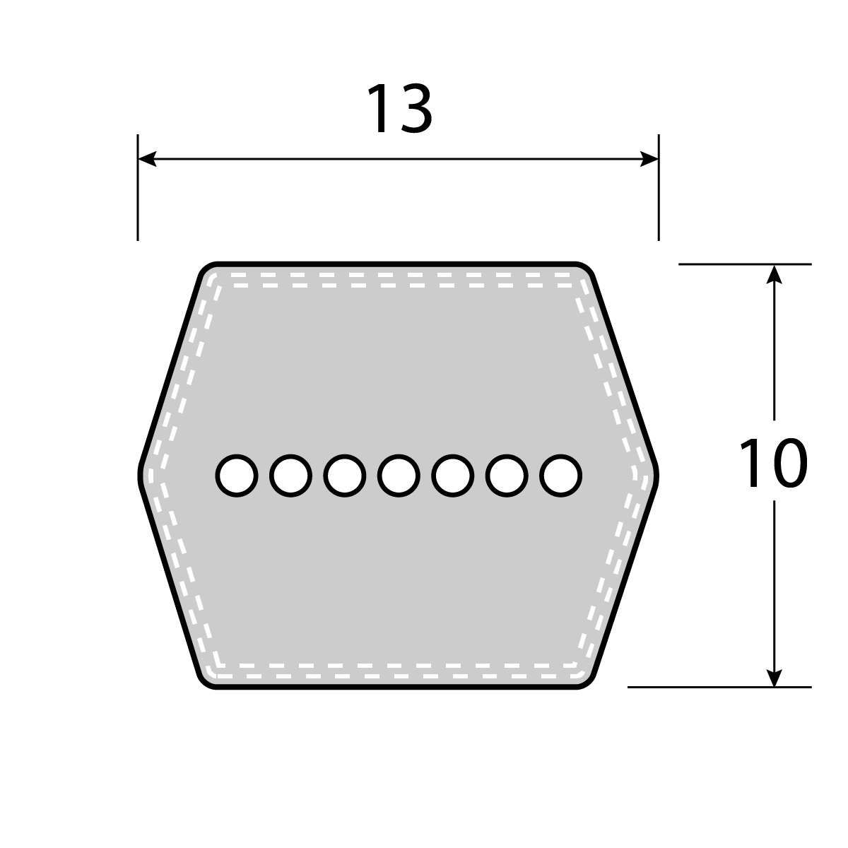 Doppelkeilriemen AA112 / 13 x 8 x 2896 mm Lw – Hochleistungs-Mähantriebsriemen für Rasentraktoren – passend für Husqvarna, Jonsered, McCulloch, Partner und weitere Modelle – DIN 7722
